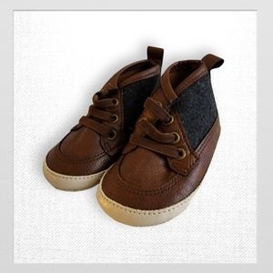Brown Crib Sneakers, 3-6M